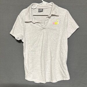 Puma Women's Light Gray Polo Shirt